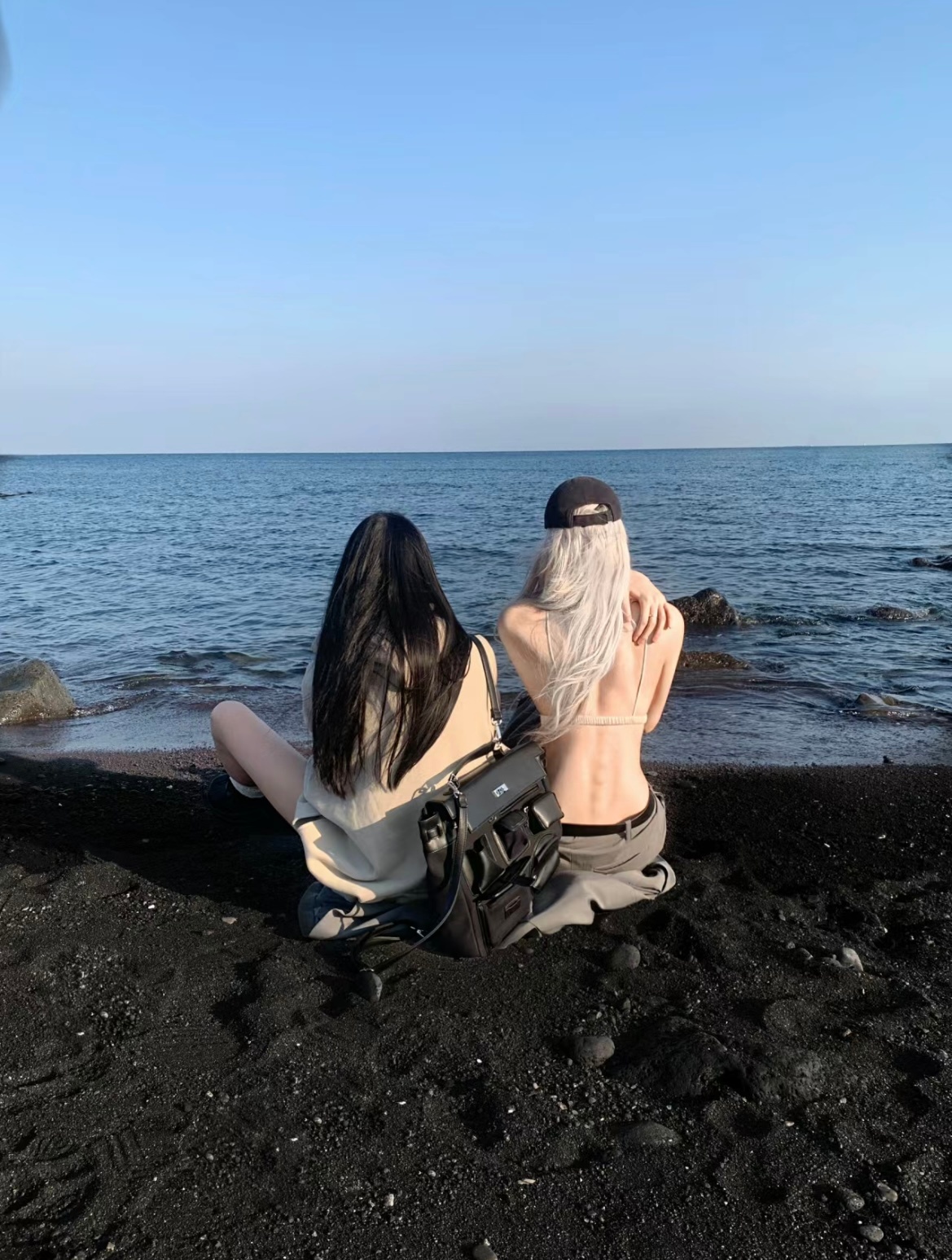 下次和姐妹去海边就这么拍📸️ ​​​