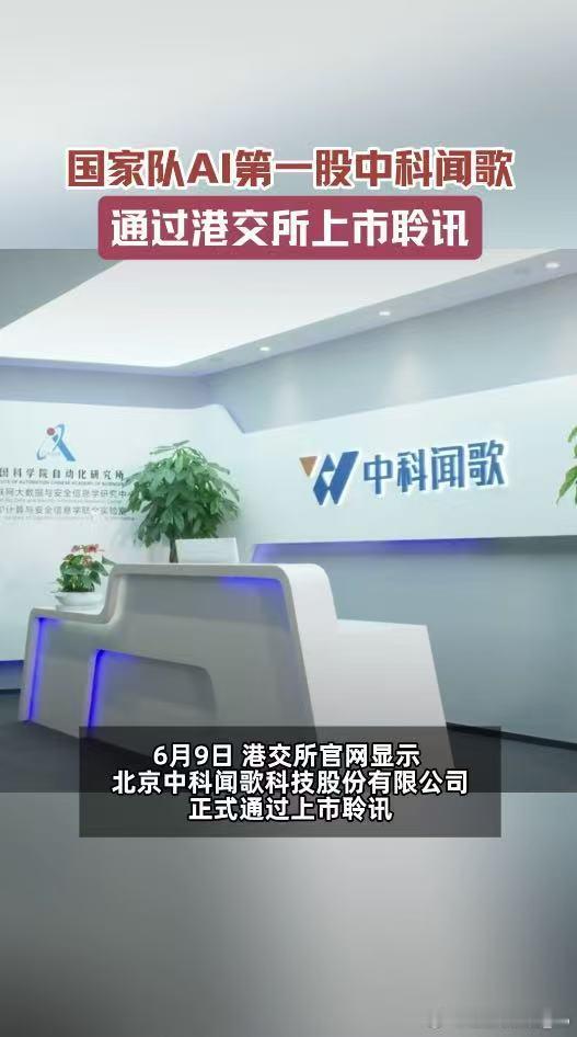 国家队AI第一股通过上市聆讯中科院AI第一股通过上市聆讯港股AI新巨头来了，国产