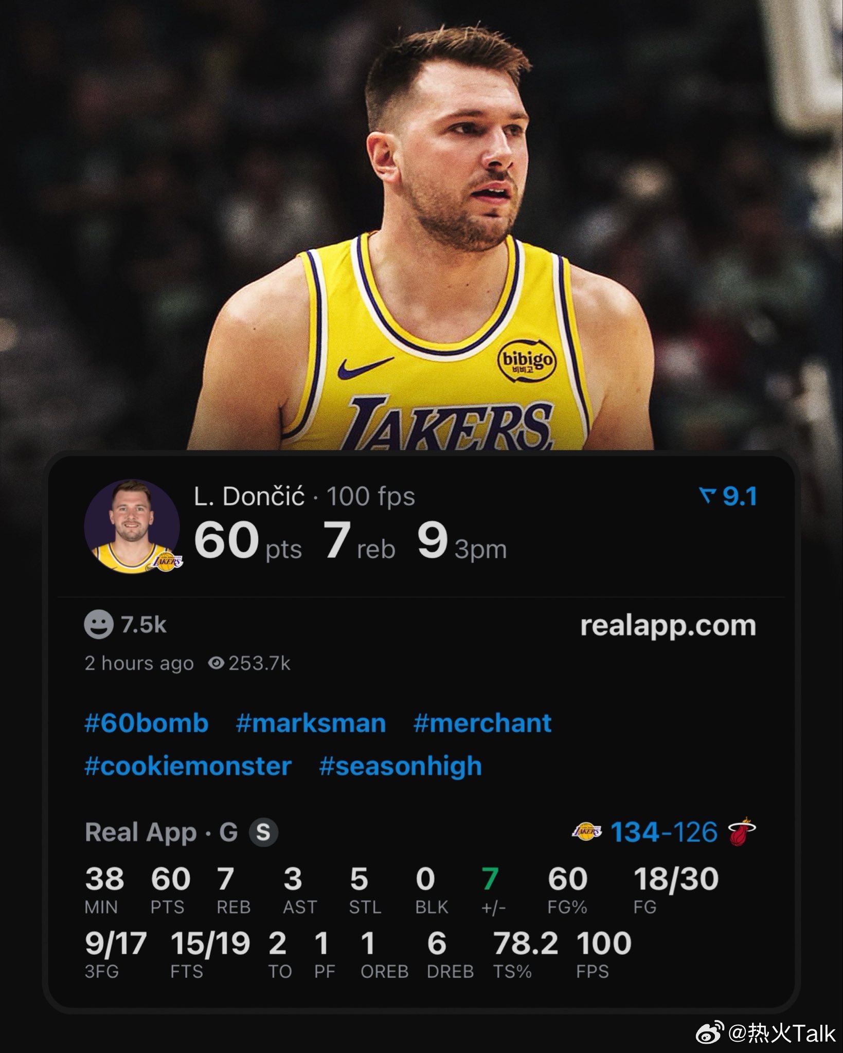 还好我们没让东契奇得到83分阿德巴约83分东契奇60分