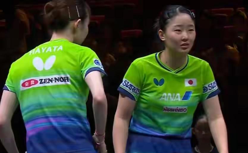 在刚刚结束的WTT中国大满贯女双半决赛中，日本选手组合张本美和早田希娜以总比分3