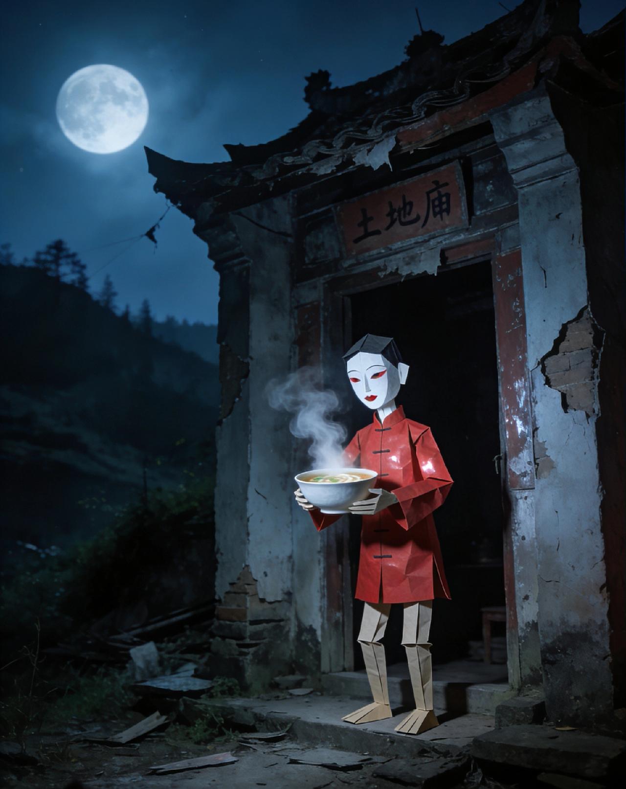 亲历村口纸人婆婆：那碗热汤，细思极恐
 
村里老人总叮嘱，天黑后千万别靠近后山那