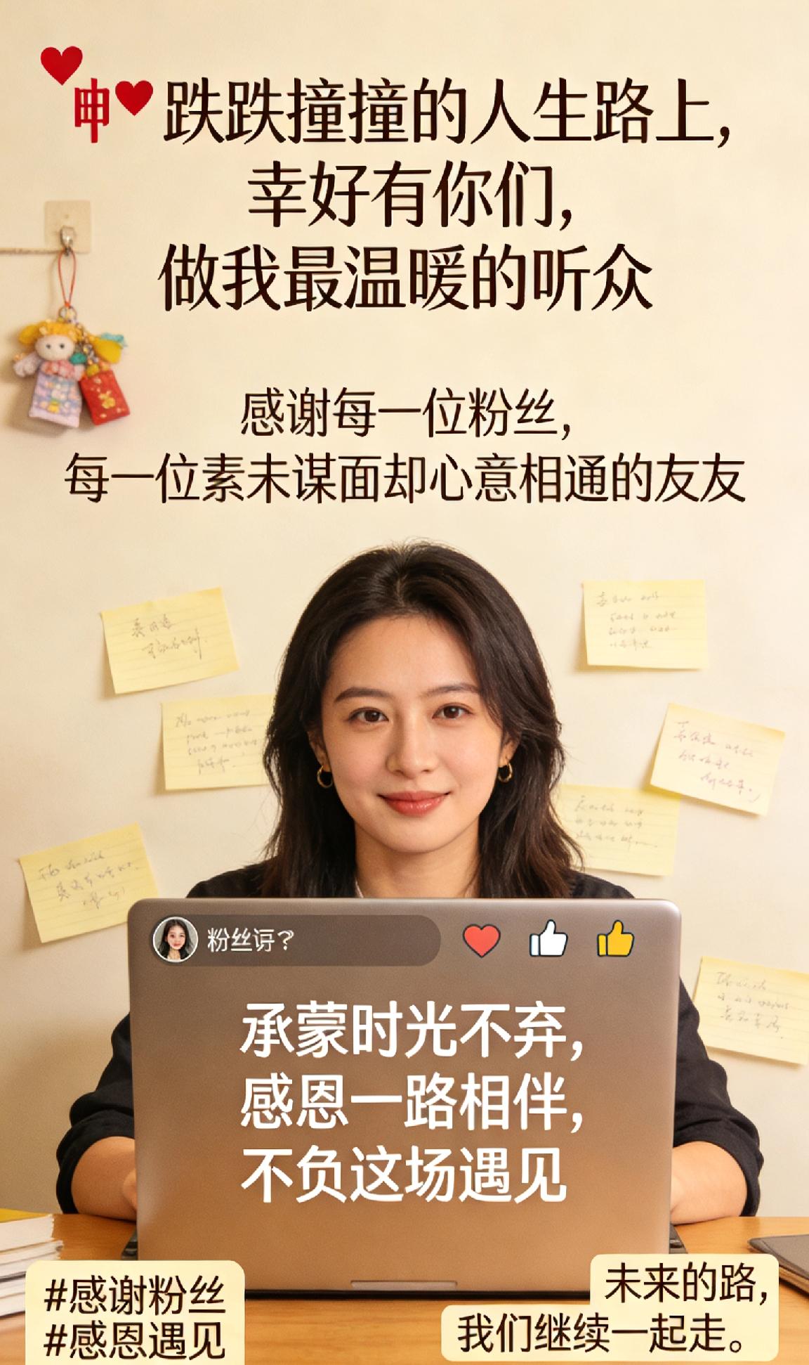 ❤️ 跌跌撞撞的人生路上，幸好有你们，做我最温暖的听众

在这个快节奏的时代，能