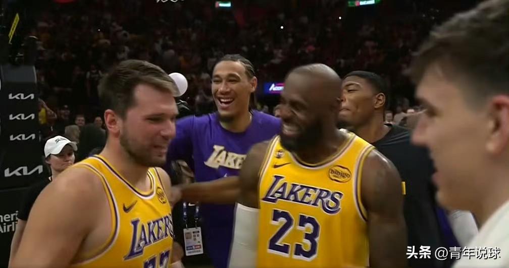 东契奇60分！詹姆斯真为他开心啊！

今天，客场背靠背作战的湖人队以134-12
