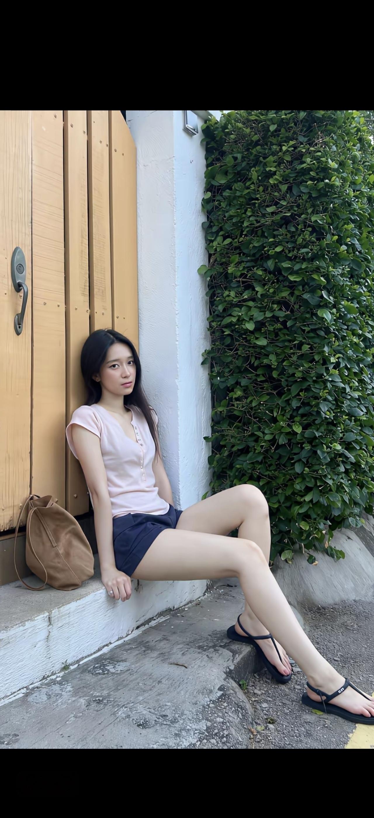 倚门倚竹倚，风姿入画来。