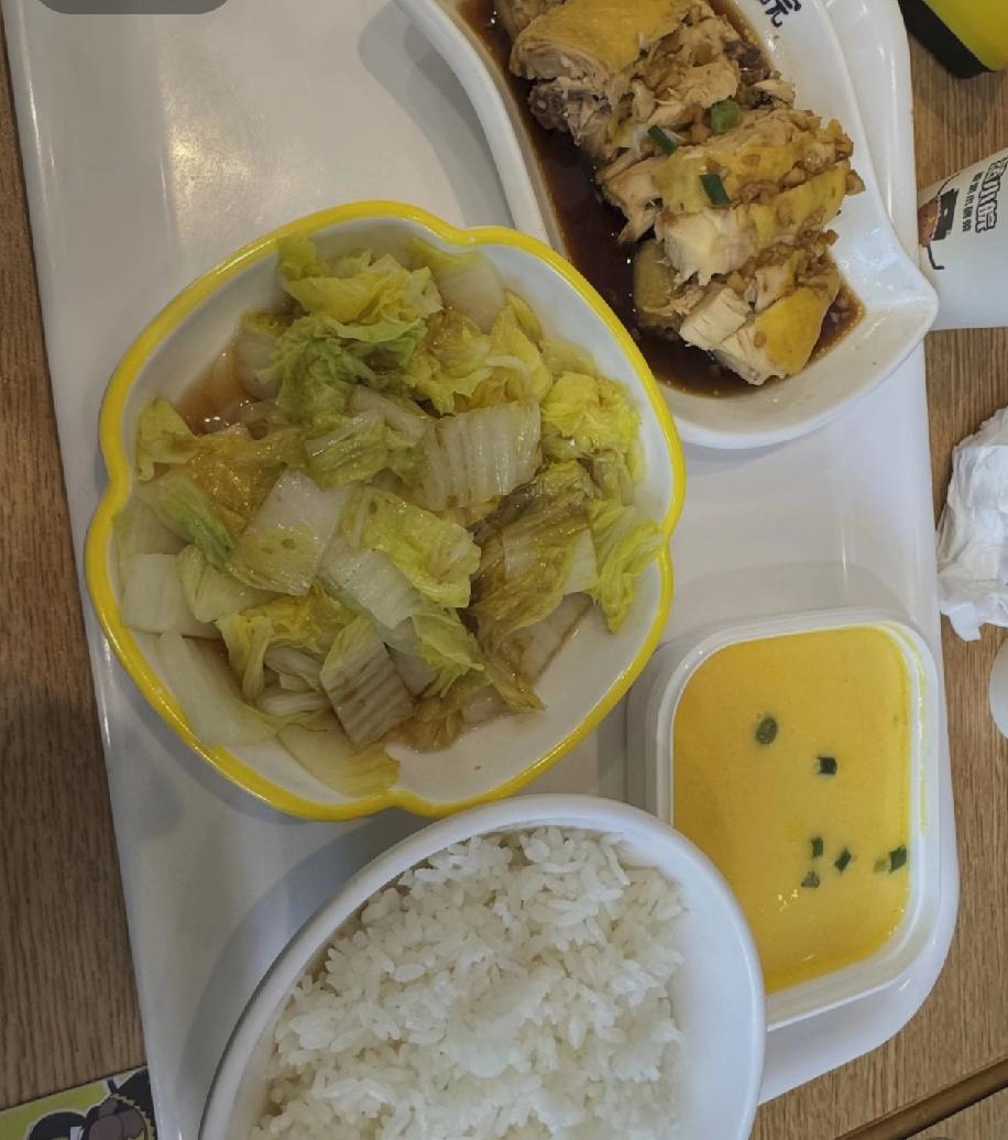 合肥这物价也太让人咋舌了！新桥这边的路边快餐店，一肉一素一蛋配碗米饭，居然要30