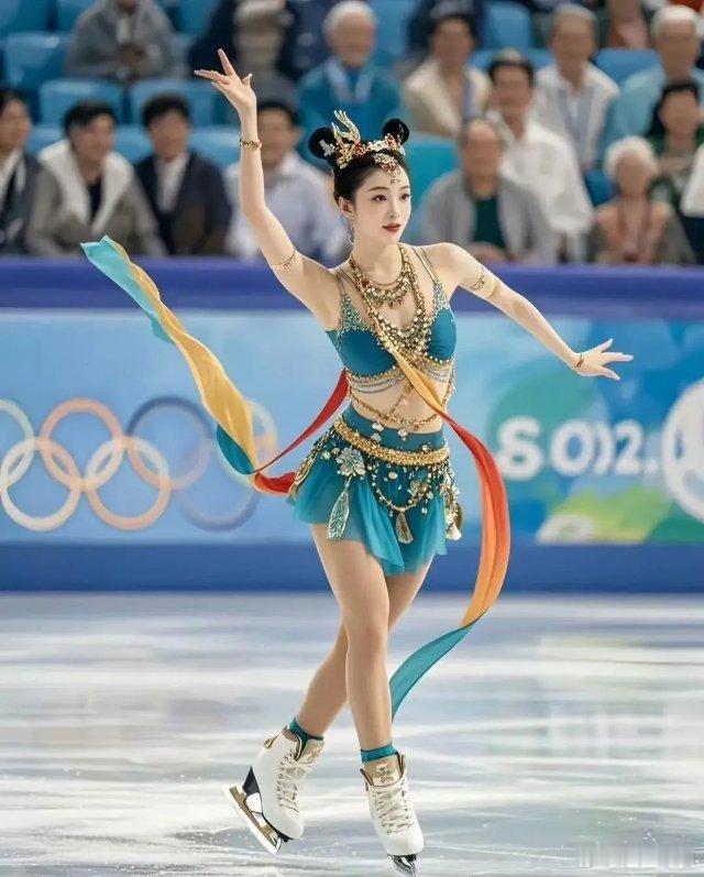 具有中华民族文化特色的服装实在是美极了，穿着这种衣服参加比赛简直太惊艳了！ ​​