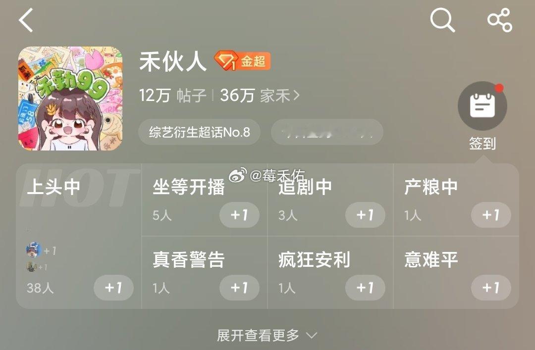 无需多言 禾伙人超话都是金超