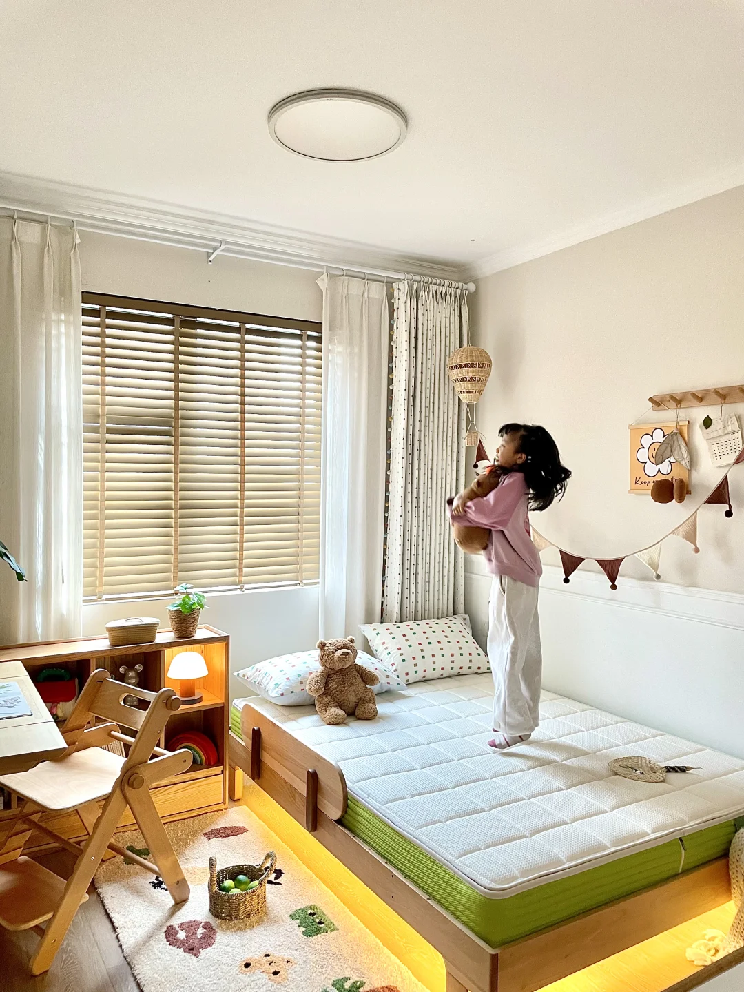 10㎡女儿房👧一步到位的儿童床垫没失望！