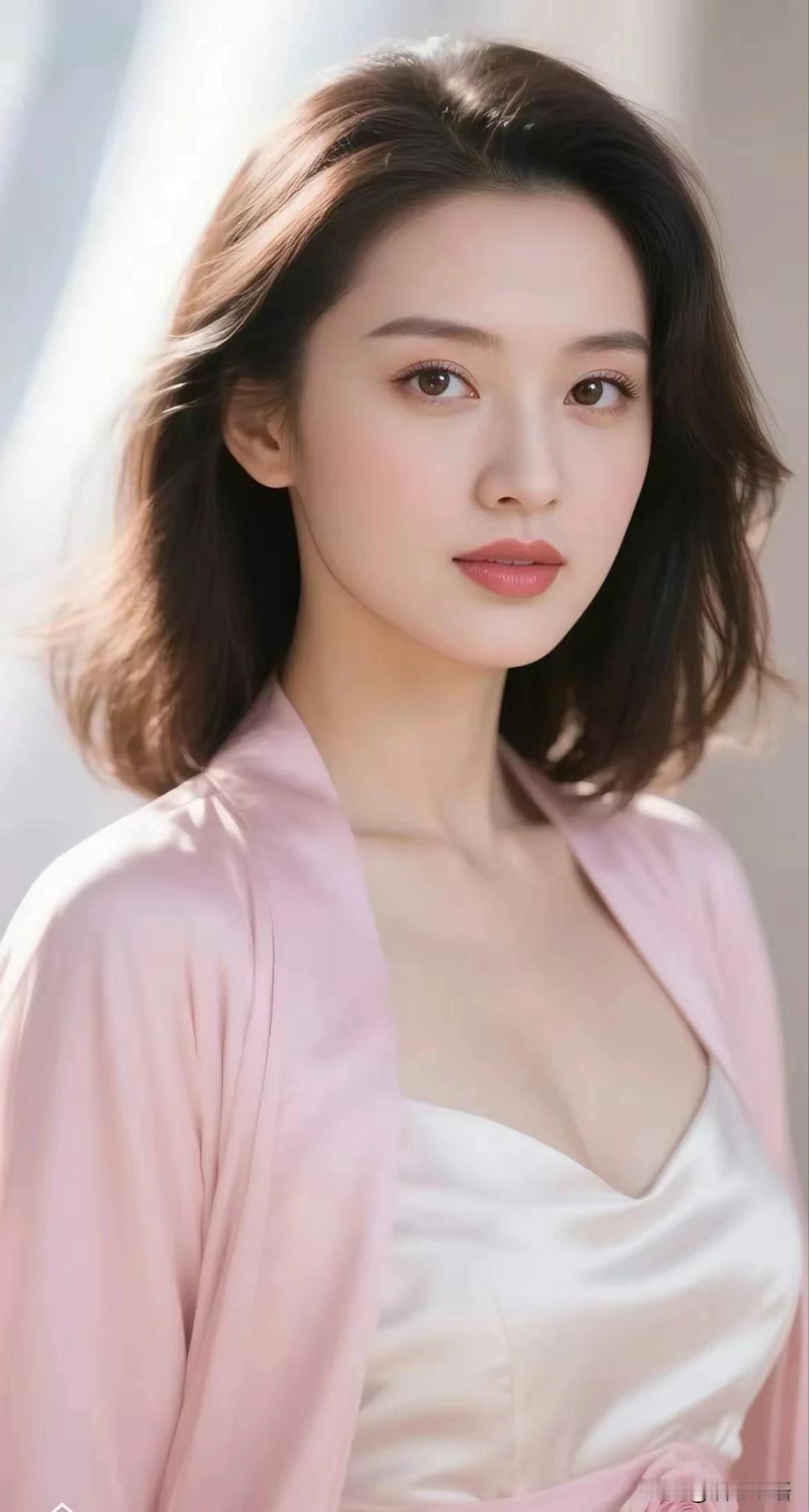 上联：一身粉装衬娇容，
下联：满面春风韵风情。