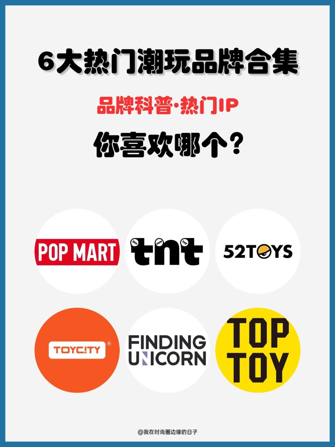 六大主流潮玩品牌合集|品牌科普•热门IP