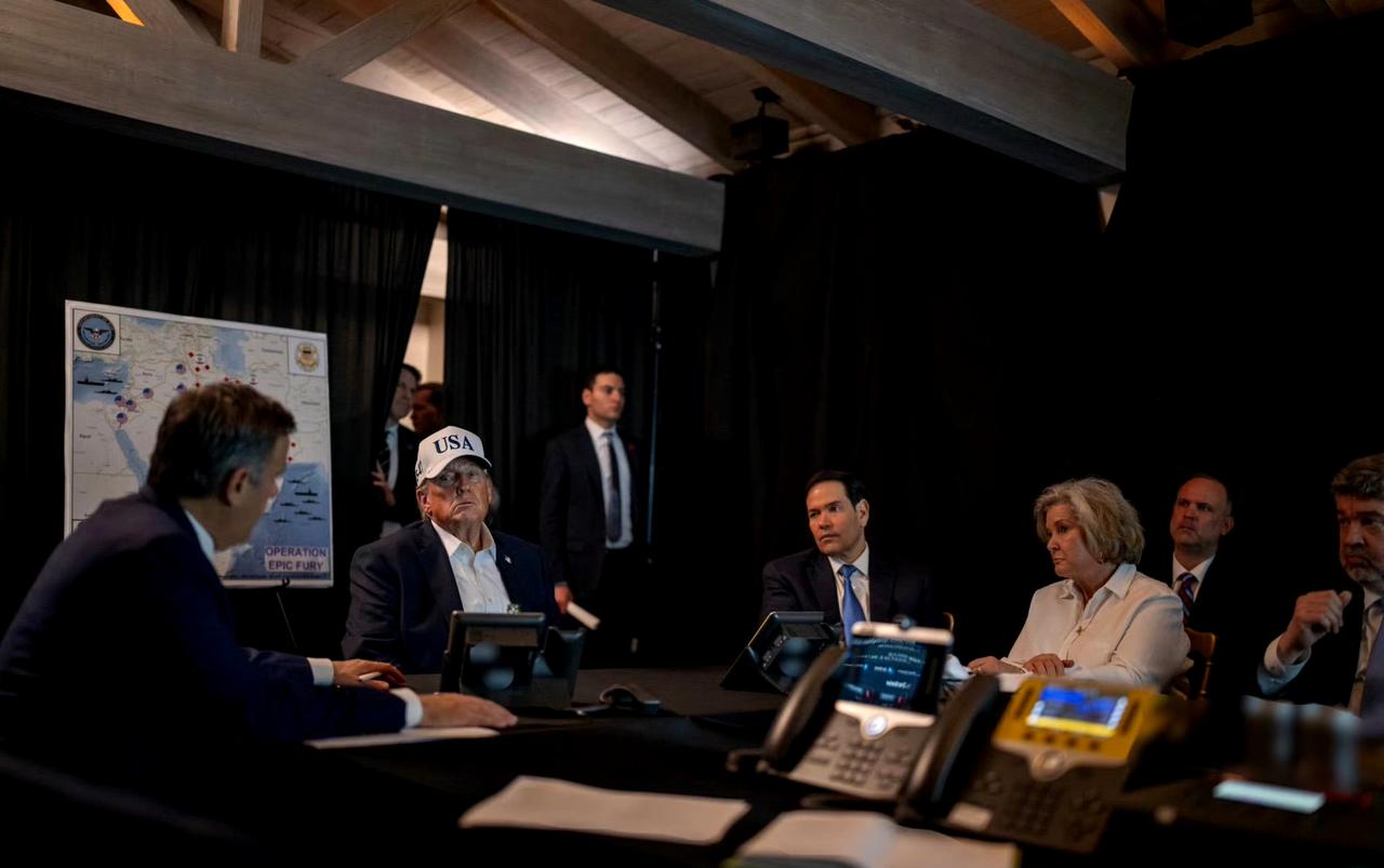 特朗普在海湖庄园的作战室