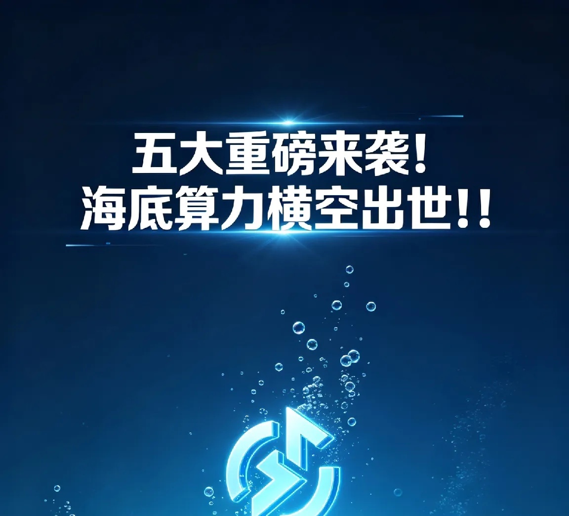 五大重磅来袭！海底算力横空出世！！一、全球首个海底数据中心落地 算力基建开启海上