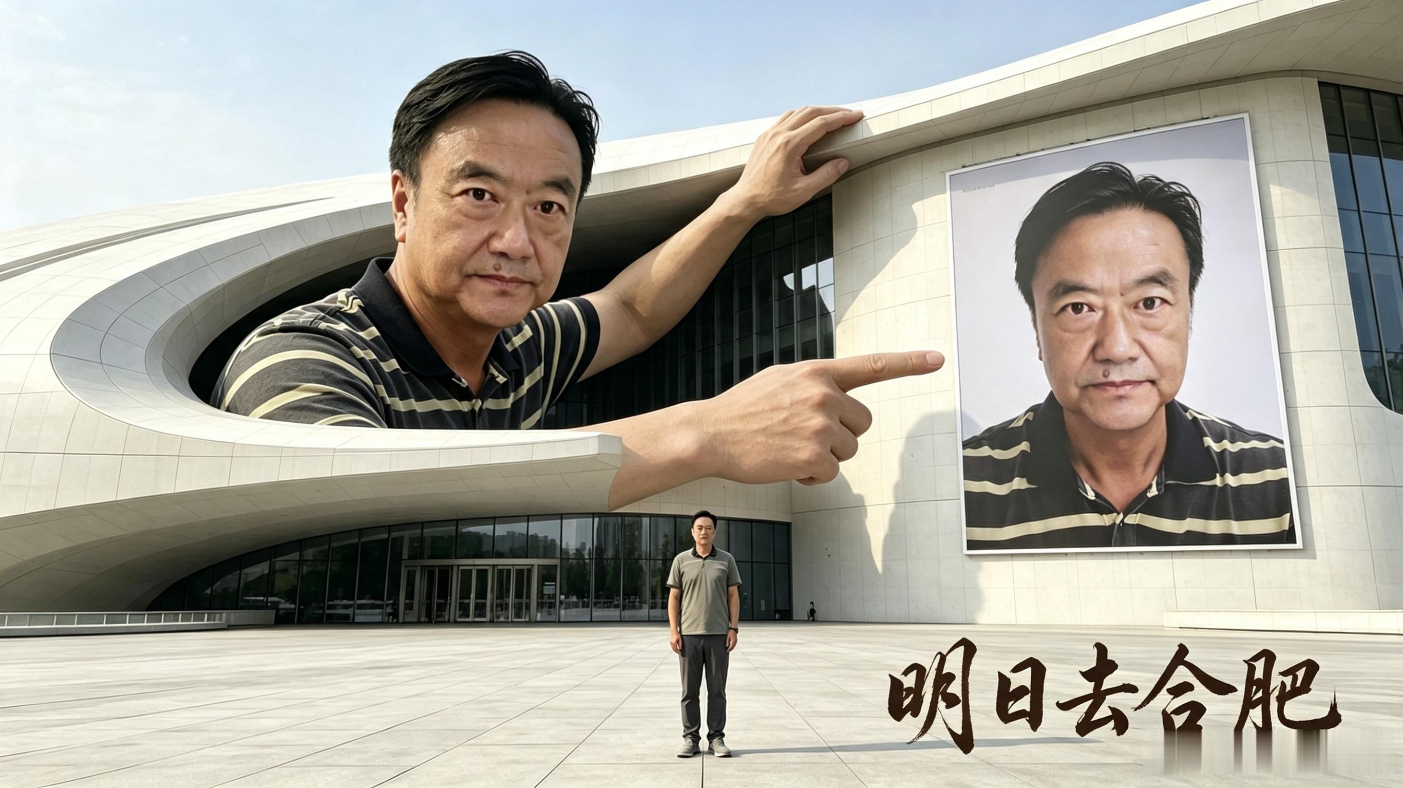 这张图片是孙群（老巴）的创意合成照，图中人物为合肥本土知名文化大V、通信技术专家