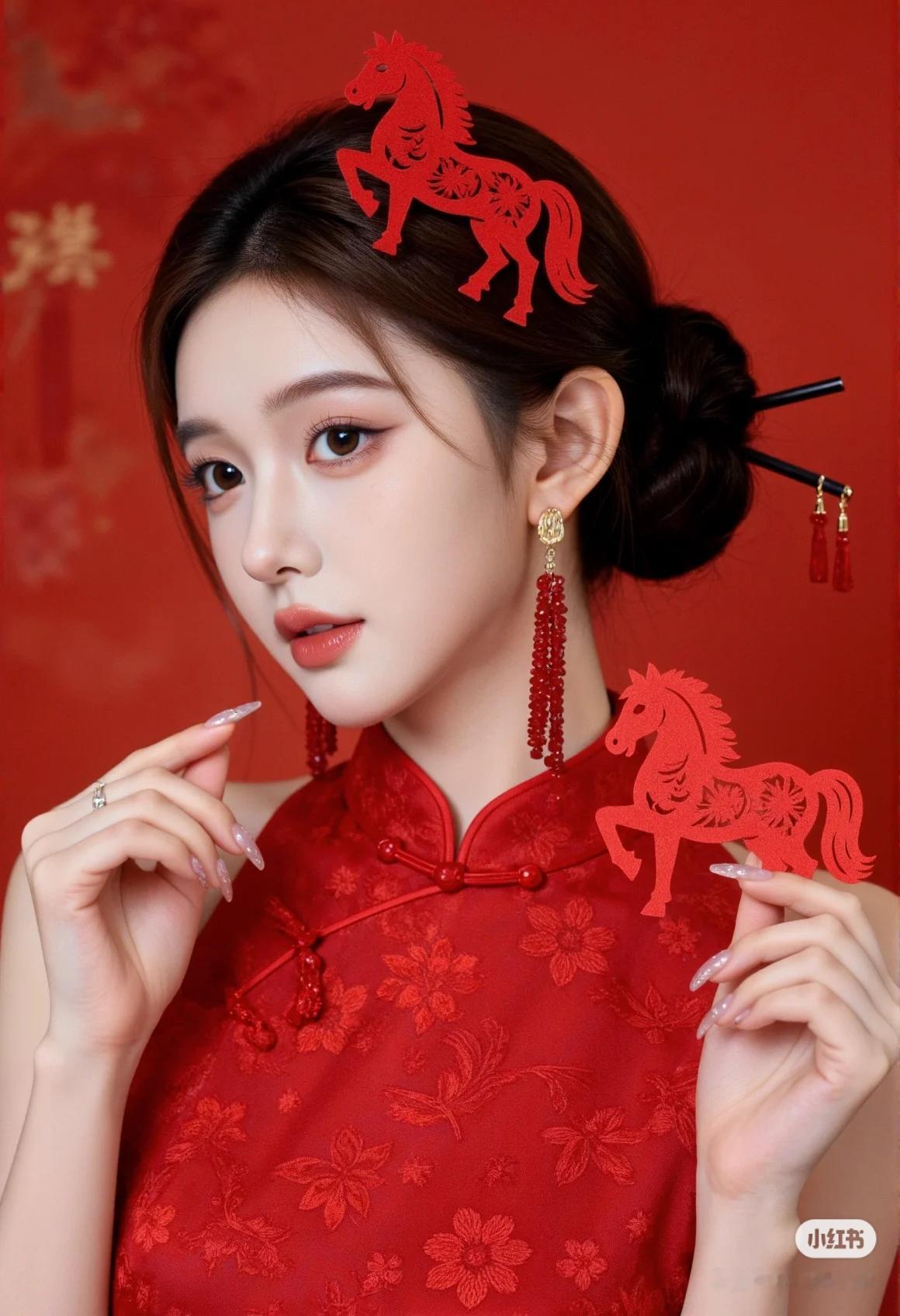 晒图笔记大赛美女旗袍穿搭写真