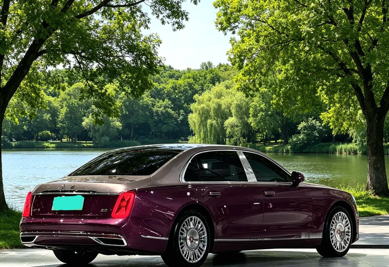 这是红旗国雅。作为中国的国产车来说，它确实是改写了国产车的另一大巅峰。虽然它的价