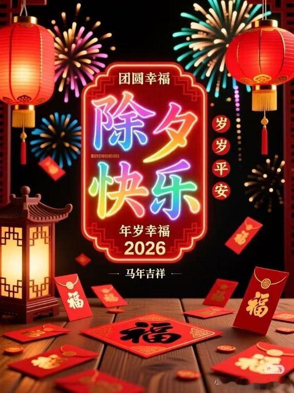 祝大家除夕快乐！祝大家马年好运！ 