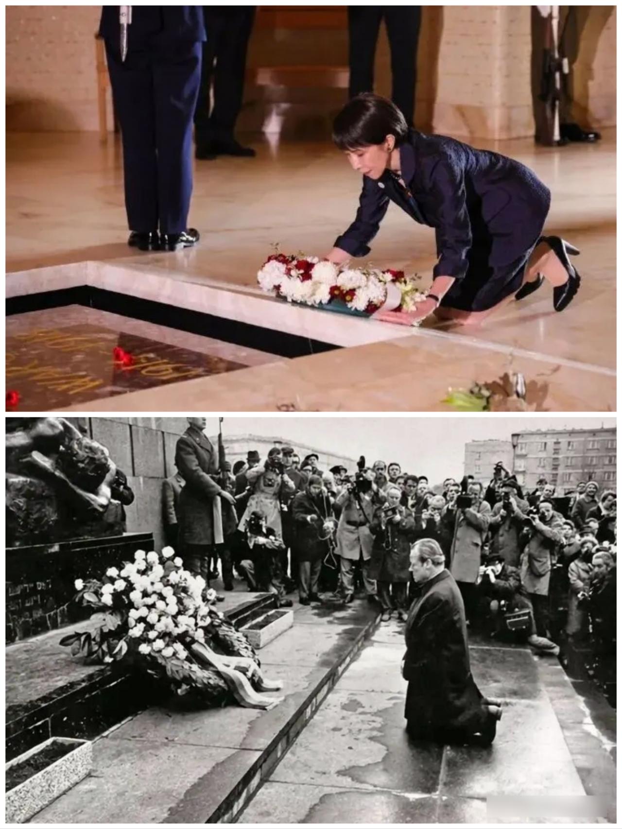 【澳洲一跪vs华沙一跪】

日本首相高市最近在澳洲的一跪，与当年西德总理勃兰特在