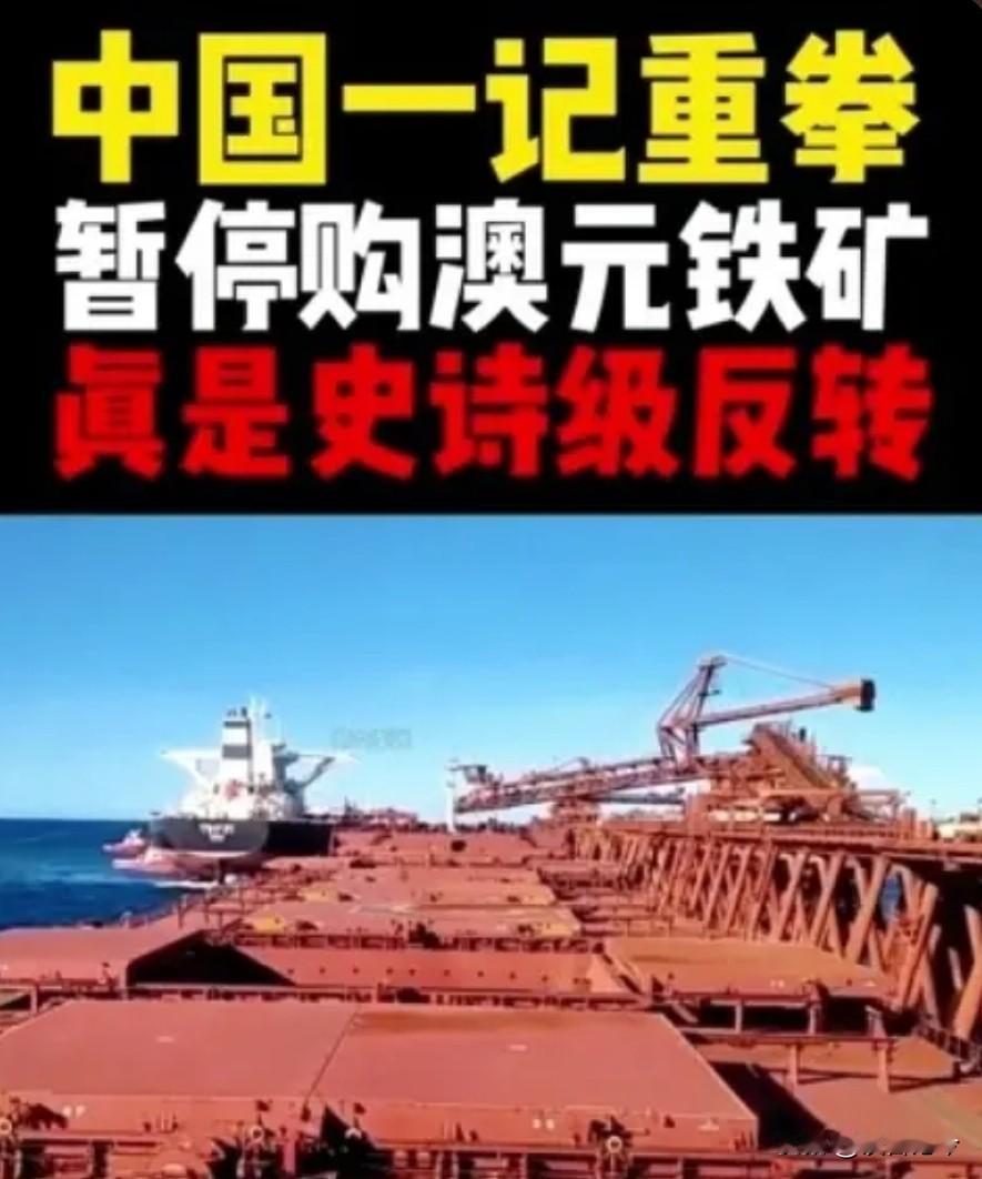 中国掀桌子！一纸退货令甩出，澳洲巨头彻底慌神！
 
最近，中国对澳大利亚矿业巨头