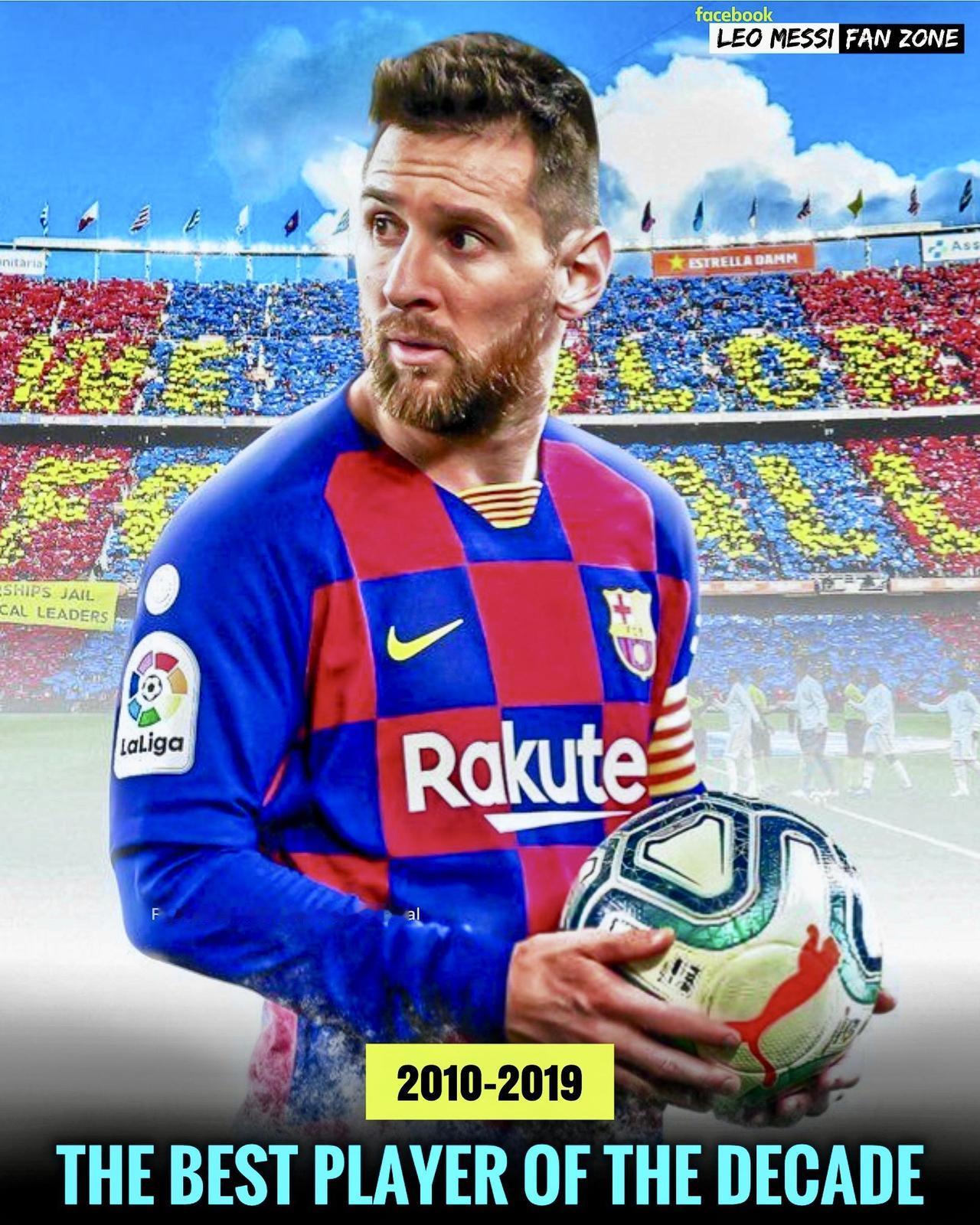 🚨 过去十年（2010-2019）：
✅ 进球最多：梅西
✅ 助攻最多：梅西