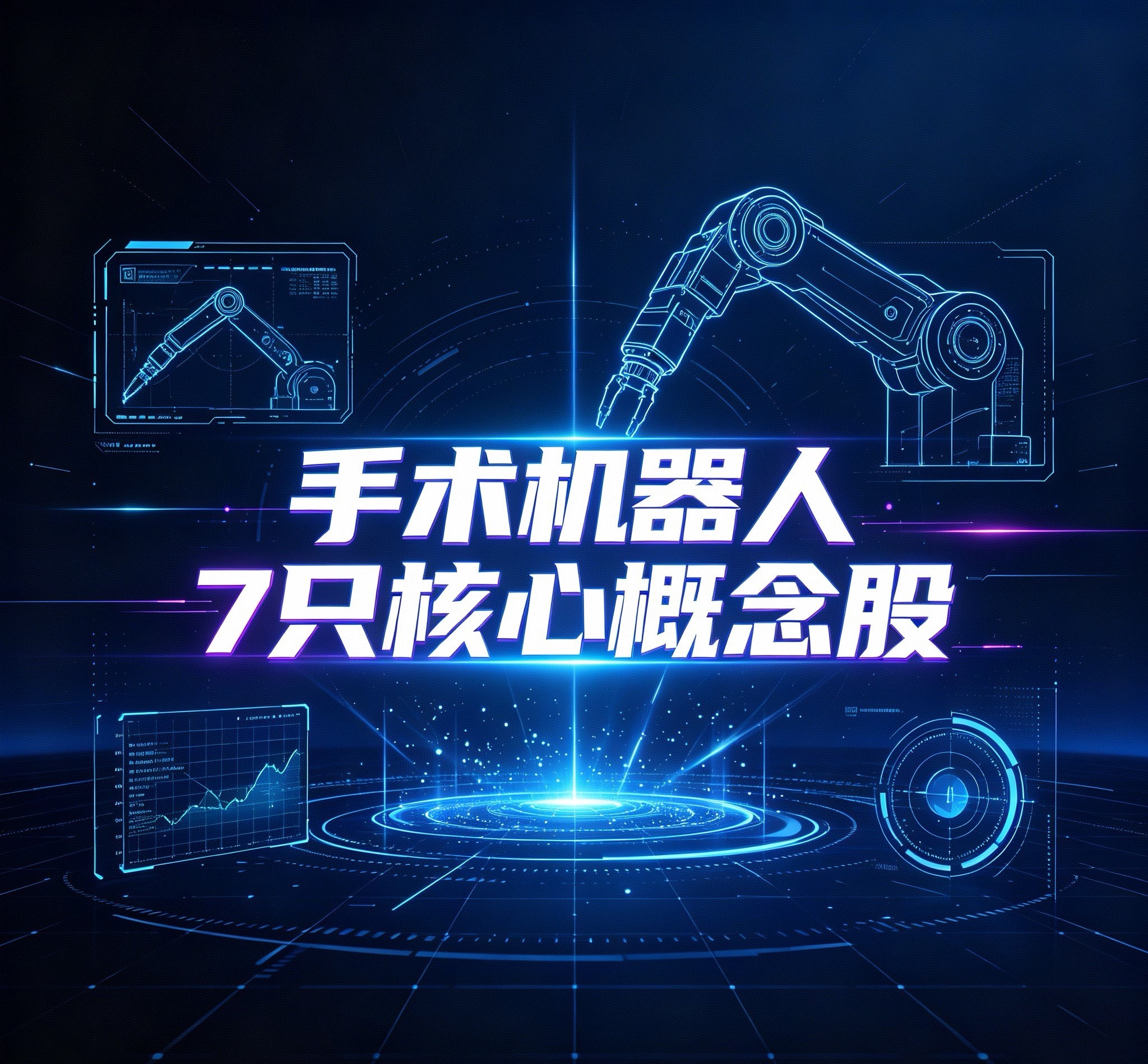 手术机器人7只核心概念股1. 天智航（688277）被称为“手术机器人第一股”，