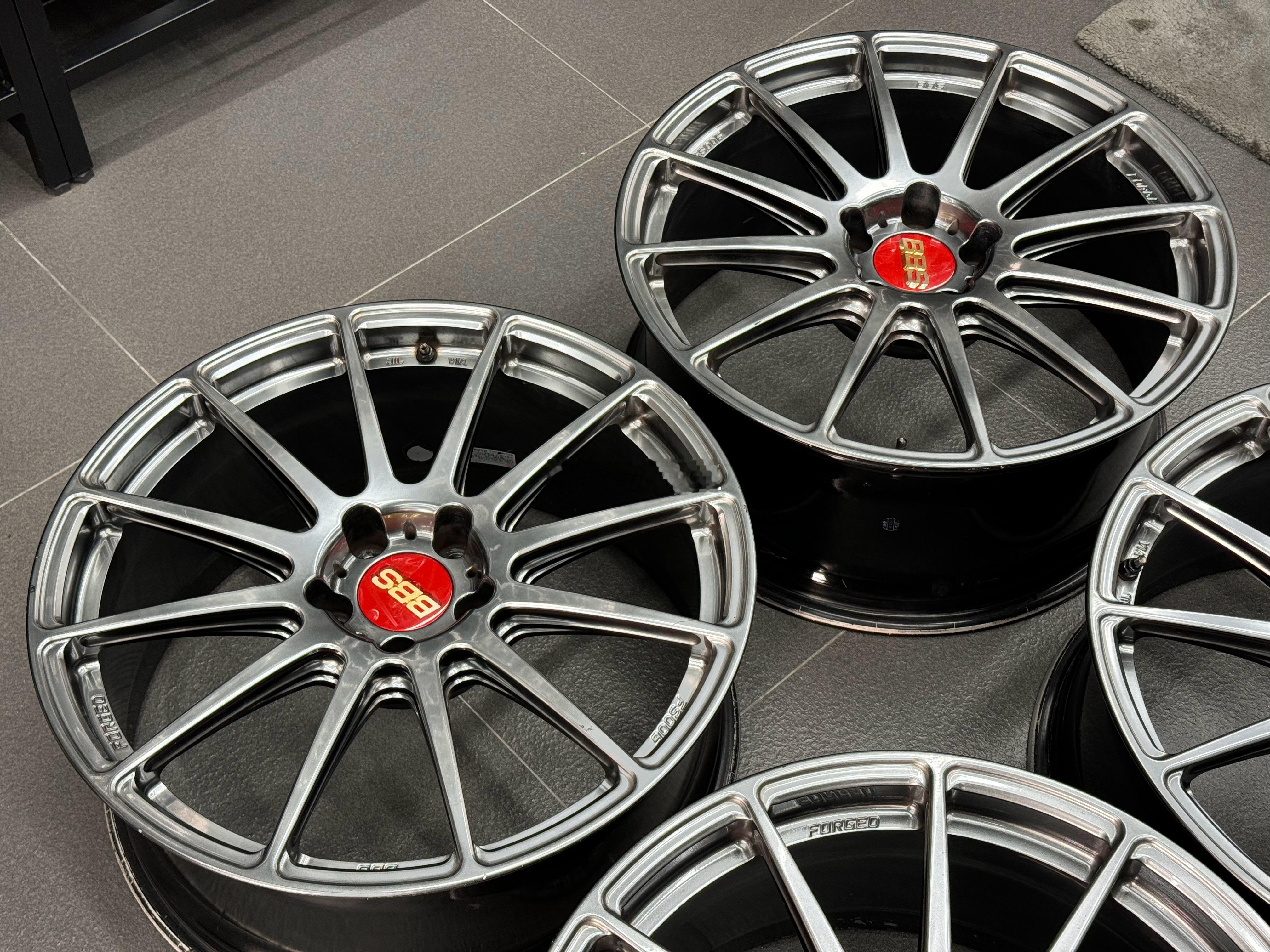 心情件：日本进口BBS FS 锻造19寸 8.5J ET35 5×112  DB