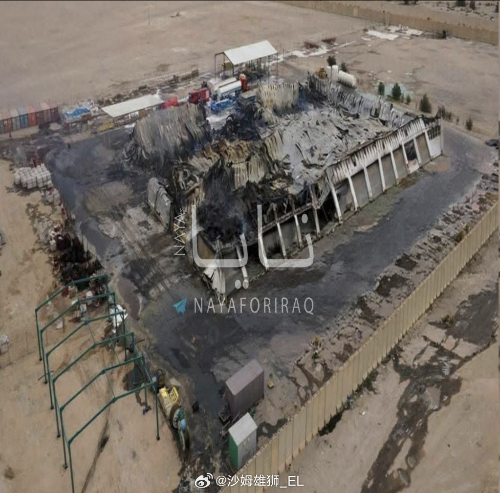 昨晚无人机袭击美国哈里伯顿石油服务公司位于伊拉克南部巴士拉省布尔杰西亚地区的总部