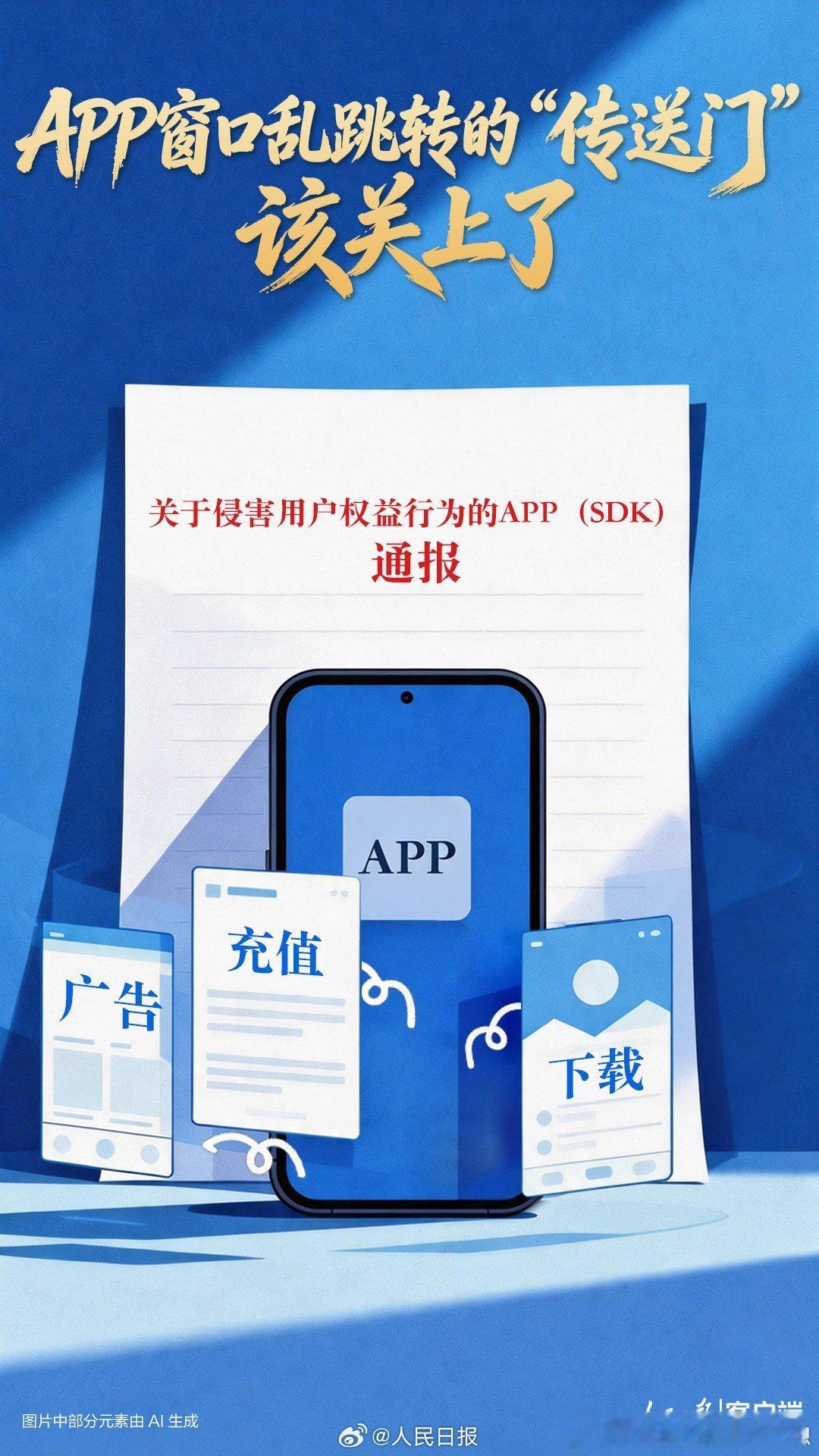 有痛感才会长记性！人民日报评APP窗口乱跳转，对屡教不改的APP要坚决下架，依法