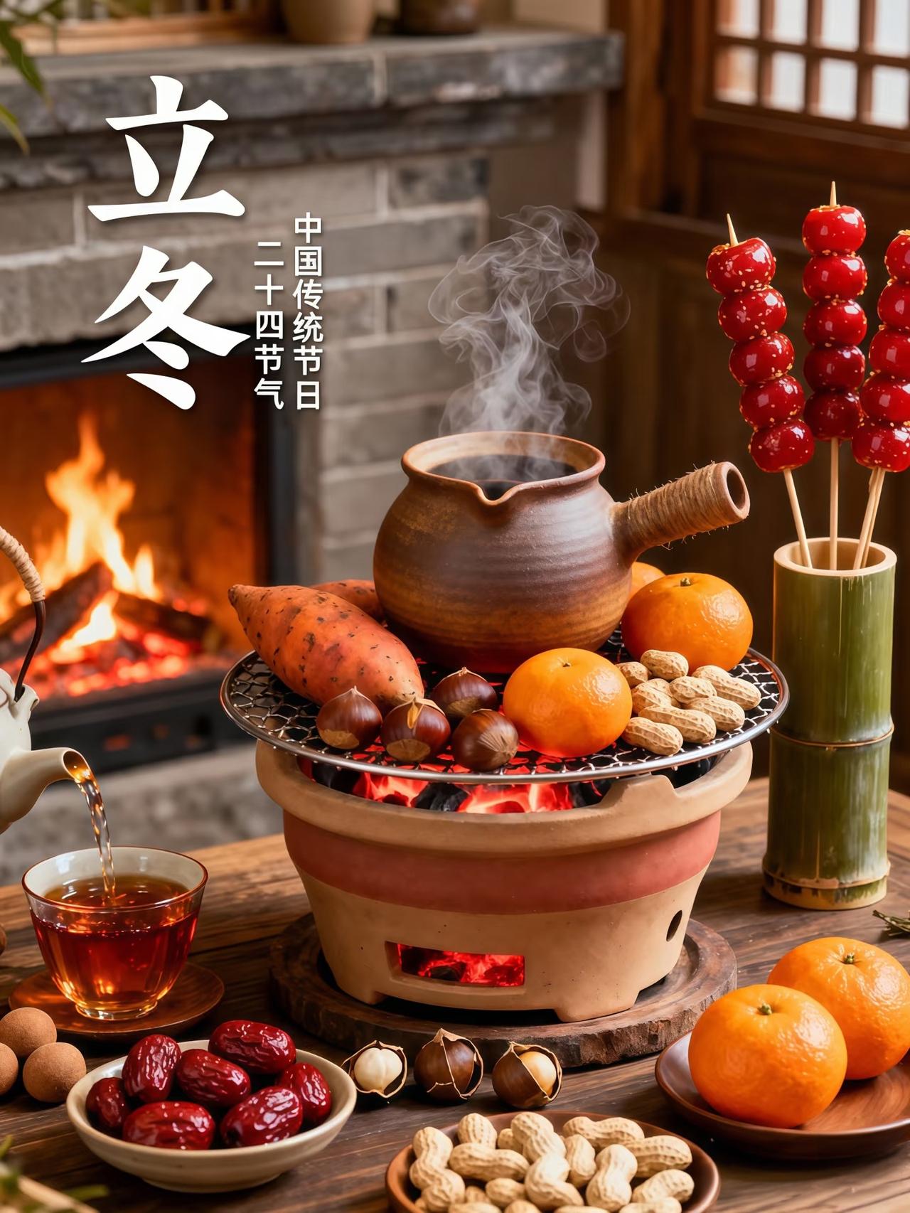 明天就立冬啦！
老祖宗传下来的这句老话
可太有意思了：“立冬在月头，
雪雨不用愁