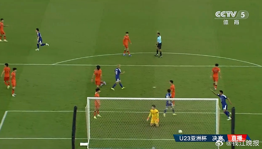 #U23国足vs日本##日本进球#【不到10分钟，又被进1球！#U23男足0比2