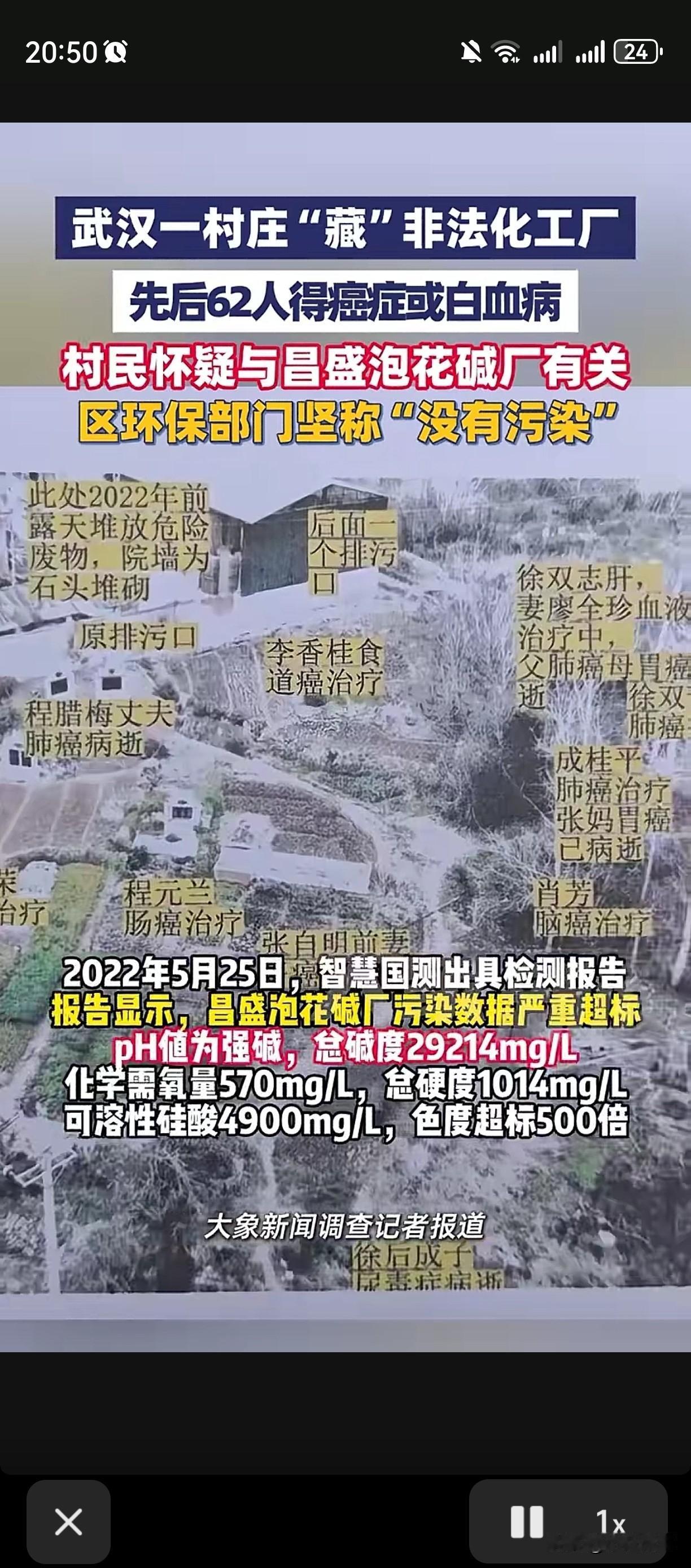 一个村庄才585人，结果最近这十几年，先后有62被查出有癌症或者是白血病，也就是