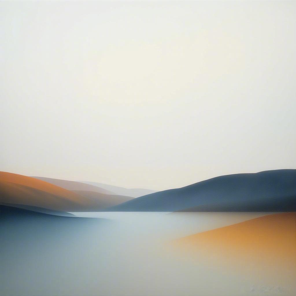 一幅极简之美，天空与湖泊交织，心灵得以宁静。🌅✨  旅途风景   自然之美  