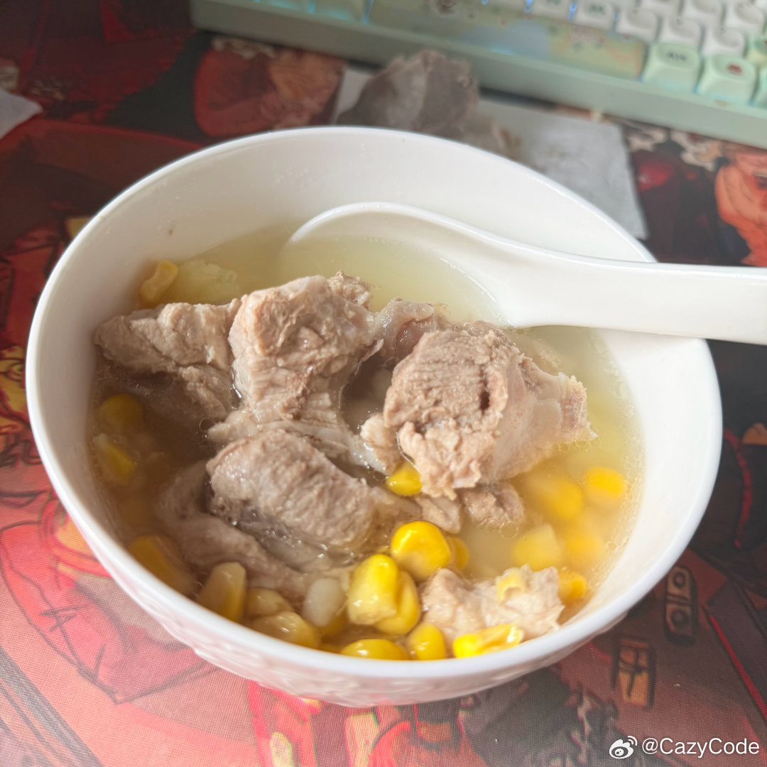 烧排骨汤出神入化了属于是 ​​​