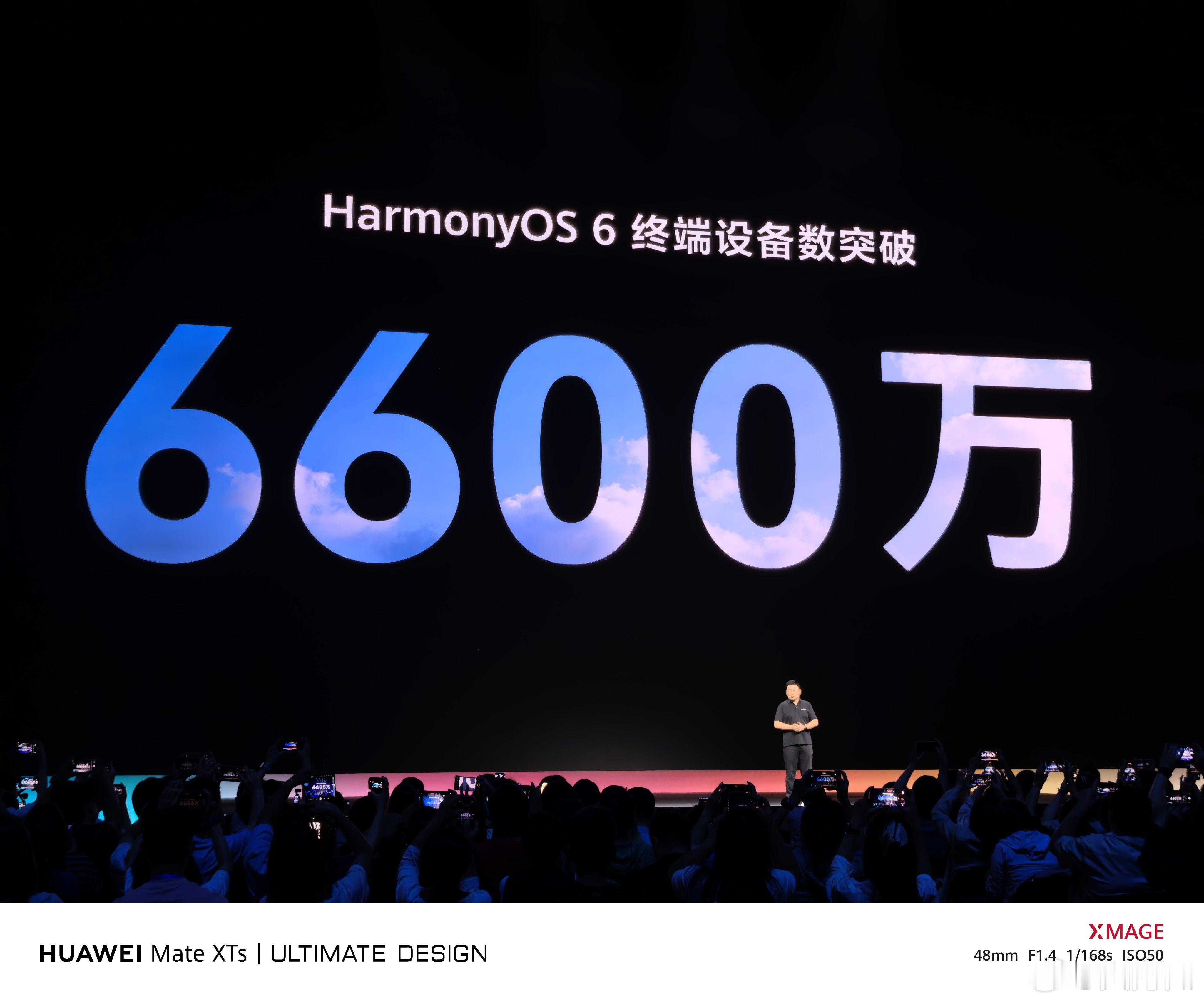 华为开发者大会2026，余承东宣布：鸿蒙6终端设备数突破6600万