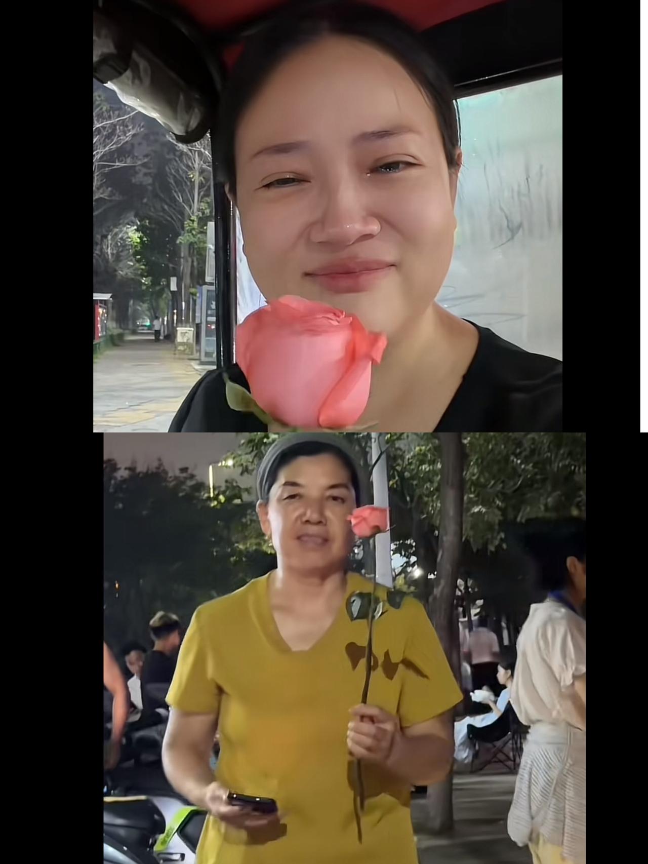 儿媳妇含泪分享自己在七夕节收到的花是婆婆送的！原来儿媳妇和婆婆在晚上出门，婆婆看