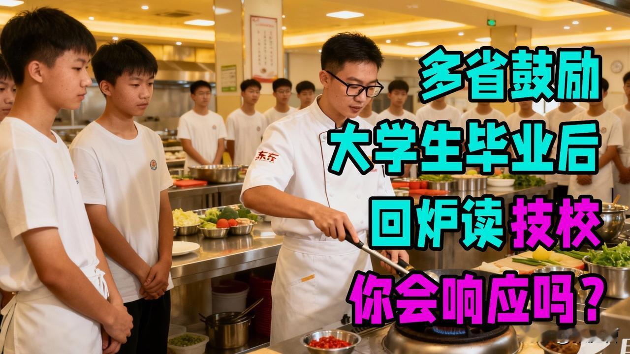 大学本科毕业生“回炉"读技校

近年来，越来越多的本科毕业生选择“回炉”读技校，