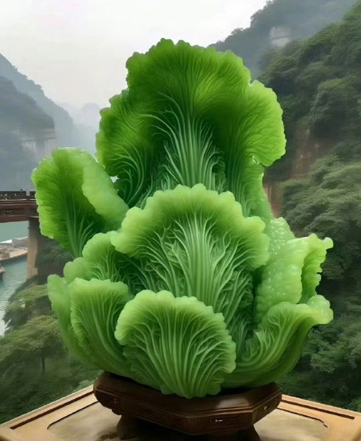 玄学，遇见翡翠白菜，秒赞秒评生财生百财🙏 