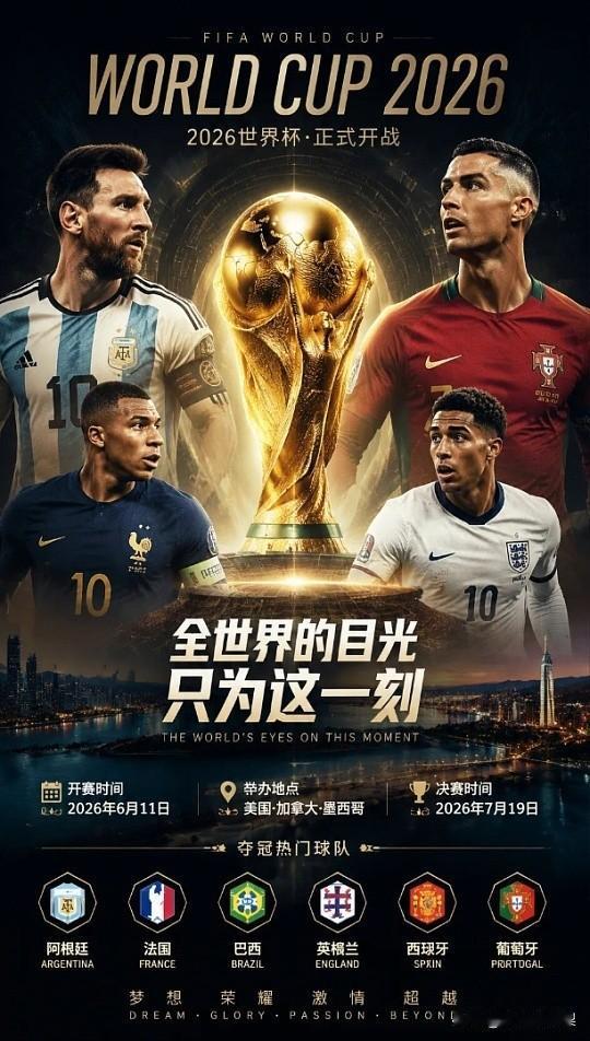 2026美加墨世界杯明天开打，48队12组，亚洲9队创纪录出征。但说实话，能走远
