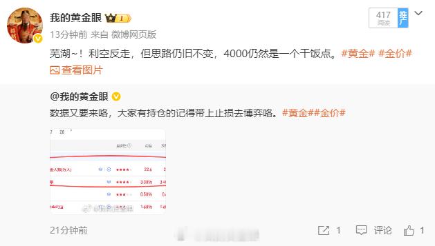 黄金现价4016-4018位置直接空，常规止损，第一目标百点，场外跟单盈利50-
