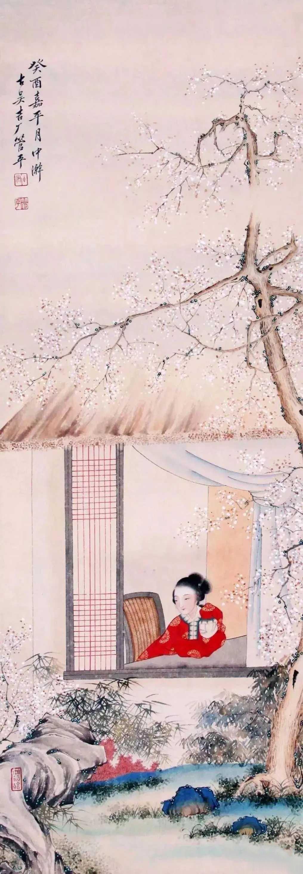 管平湖(1897-1967)，中国著名古琴演奏家、画家，曾做过故宫博物院的油漆工