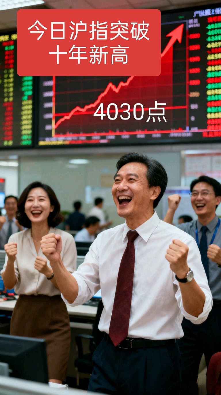 A股再创十年新高！新能源集体暴涨！ 