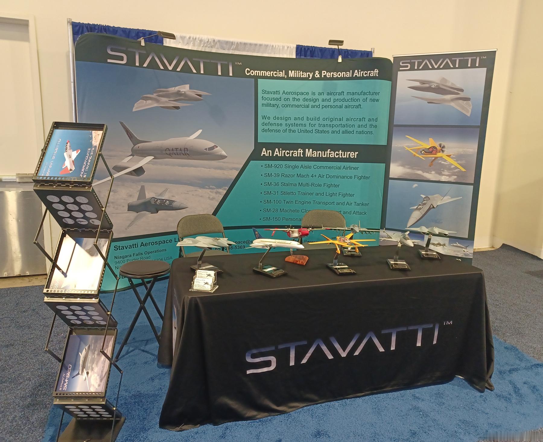 【图4】著名的网红飞机设计和纸上谈兵公司Stavatti Aerospace展出