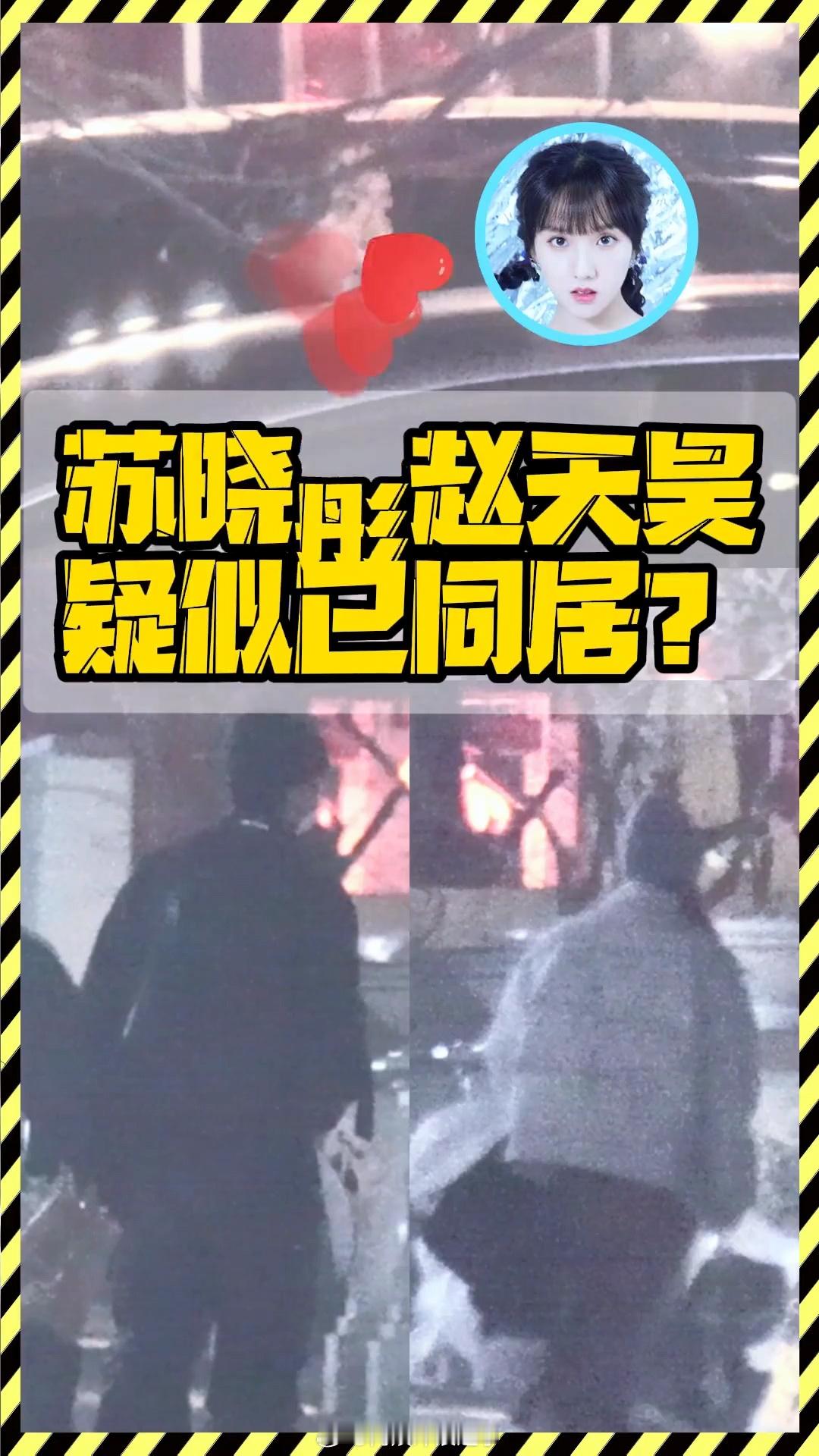 苏晓彤赵天昊同回小区苏晓彤赵天昊疑似同居 苏晓彤赵天昊同回小区，感情稳定 ​​​