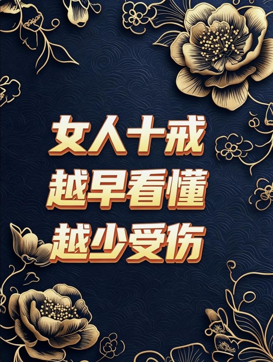 女人十戒：越早看懂，越少受伤

这世上最廉价的付出是眼泪，
最靠不住的承诺是誓言