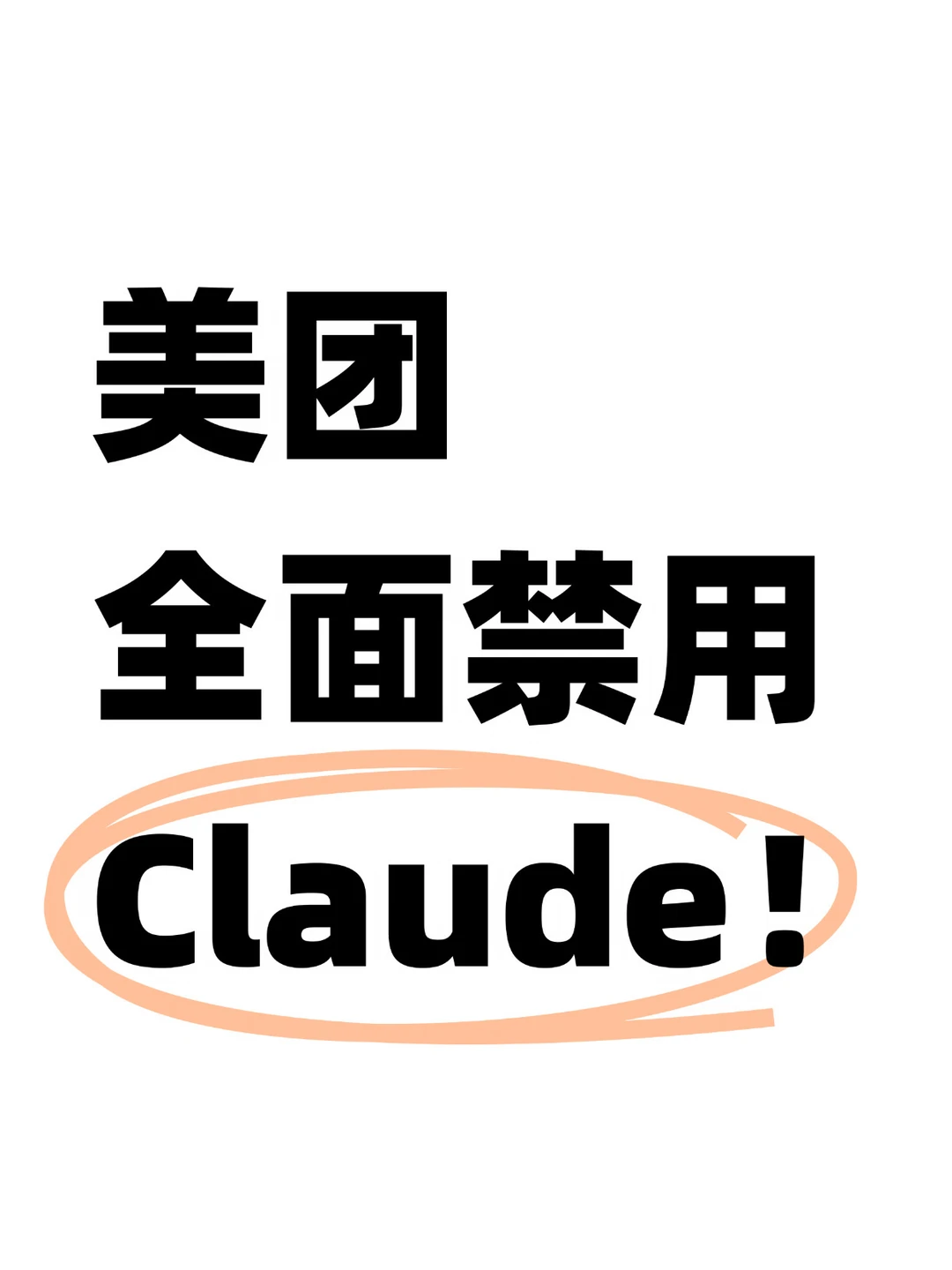 一刀切！美团将全面禁用Claude相关产品