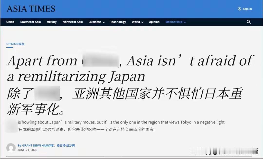 格兰特纽沙姆说他实在想不明白。这个美国退役军官亲手帮日本创立了两栖作战部队，现在