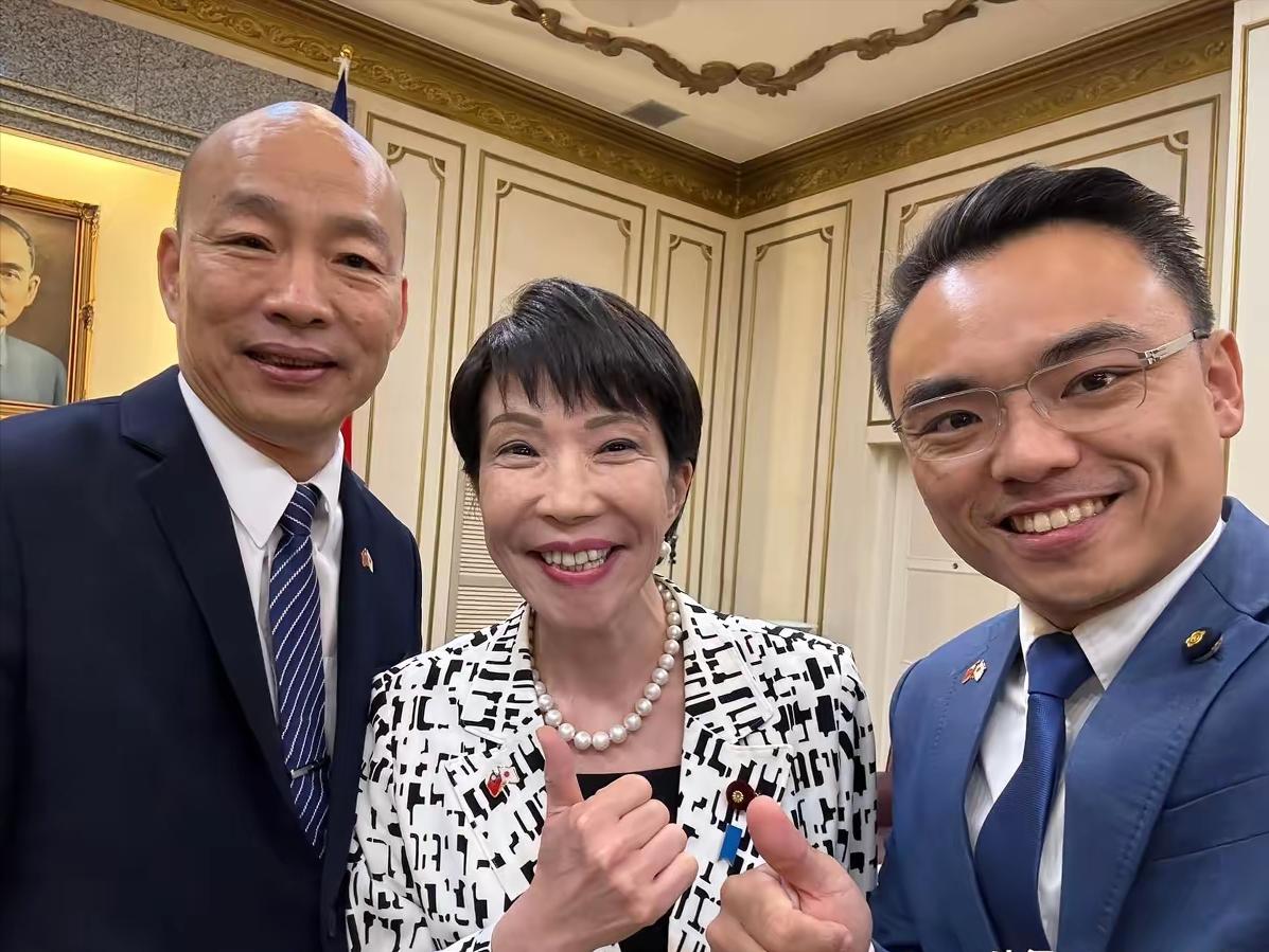 高市早苗当选日本自民党总裁这事儿一出，台湾岛内蓝绿阵营就开始积极讨好，真是让人无