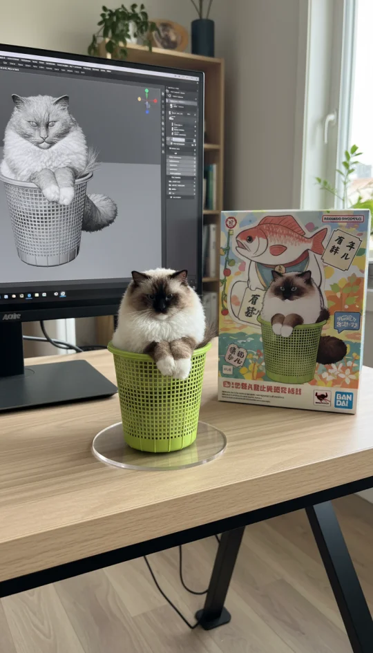 周末去做了个小猫手办