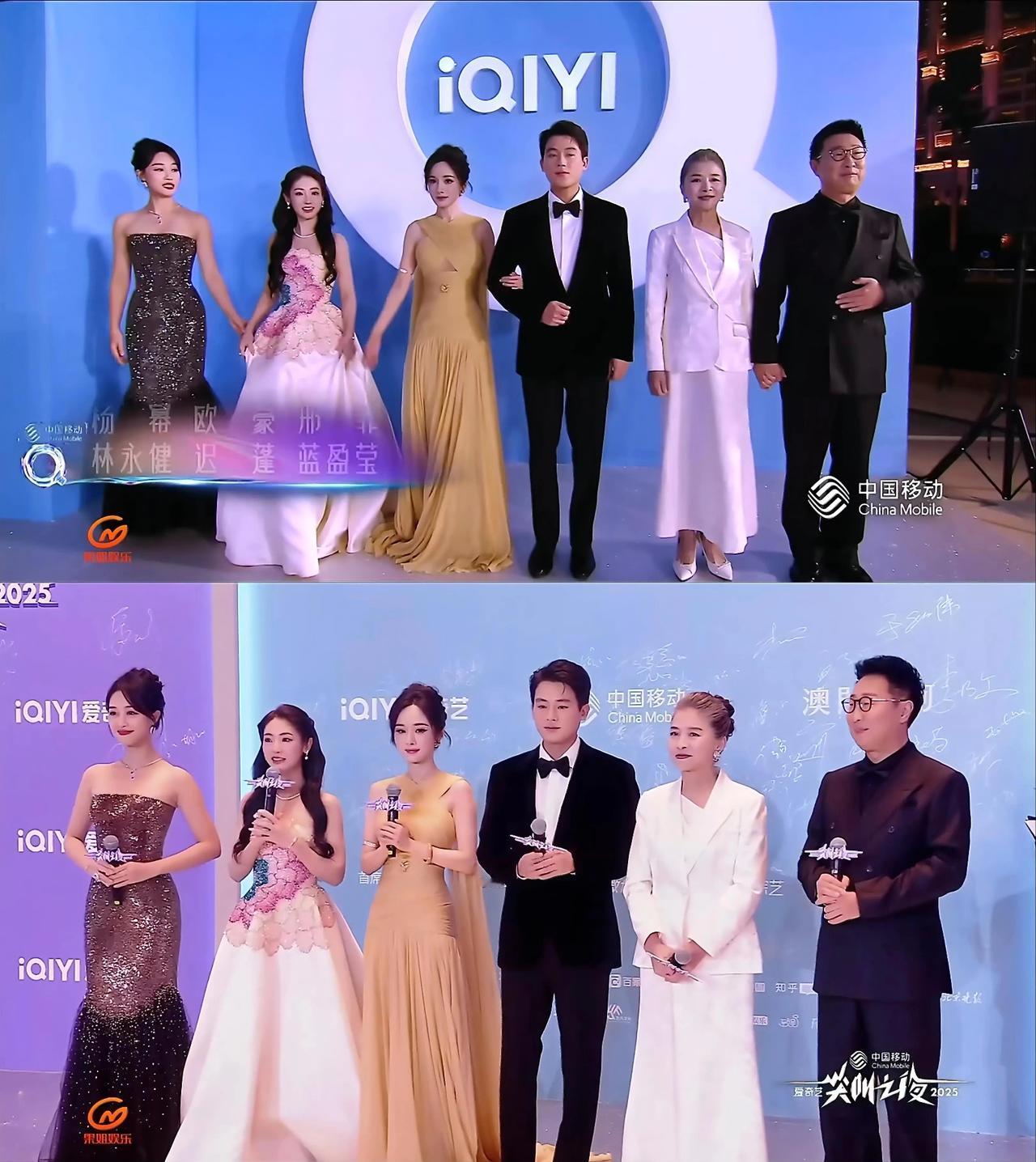 《生万物》剧组一起踏上红毯，眼前一亮又一亮，没想到最惊艳的是迟蓬老师！

杨幂：