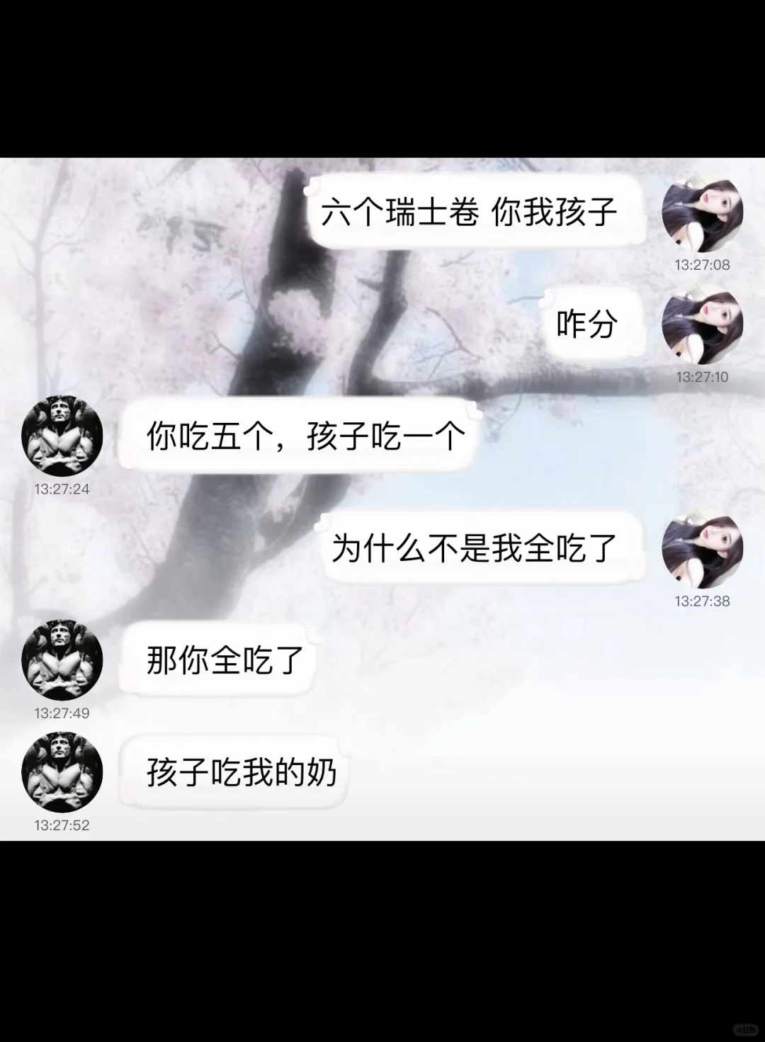 我让老婆吃六个瑞士卷有错吗？
