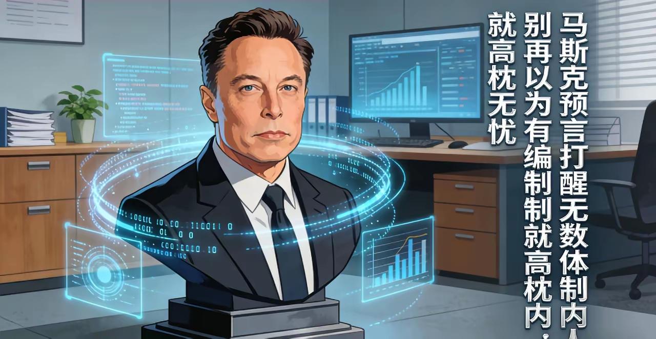 刷到马斯克这话我愣了一下——他说未来大量重复工作会被AI取代，这话搁体制内听着，